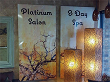 platinum salon signs